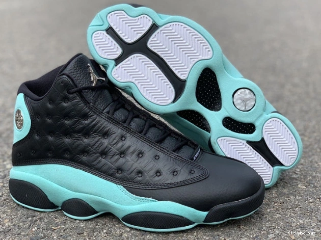 Jordan 13 Retro 414571-030 Black Air Island Green 0715
